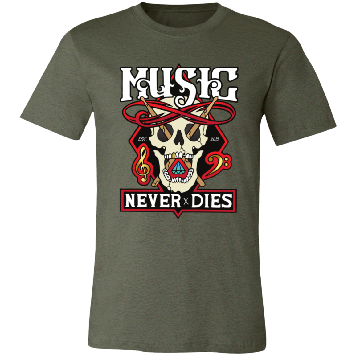 Music Never Dies Skull